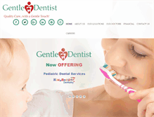 Tablet Screenshot of indianagentledentist.com